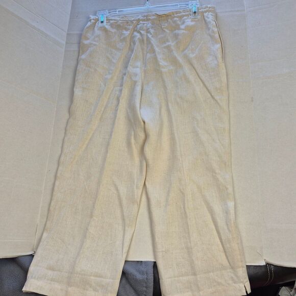 Jamaica BayTan Linen Pants Size Med, Disciver Paradise, Zip Button, Tie in Front - Picture 2 of 11